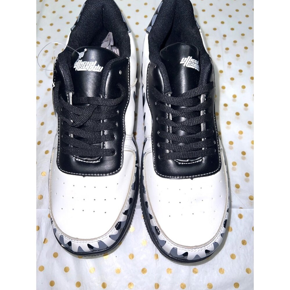 Official Supply Black & White Mens Sneakers Size 7.5 Checkerboard Details